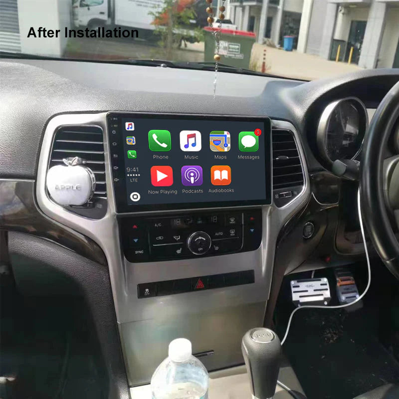 Nakamichi NA9JEEPGRANDCHEROKEE20112013 Android Wireless Apple CarPlay Android Auto Sat Nav Solution Compatible with Jeep Grand Cherokee 2011-2013