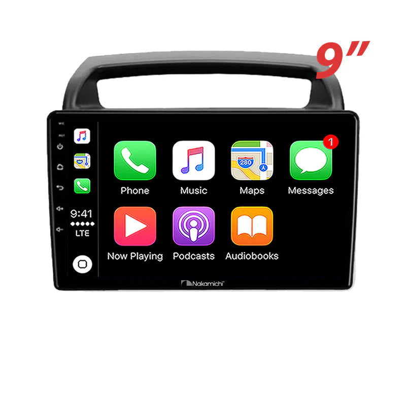 Nakamichi NA9KIACARNIVAL20062011 Android Wireless Apple CarPlay Android Auto Sat Nav Solution Compatible with Kia Carnival 2006-2011