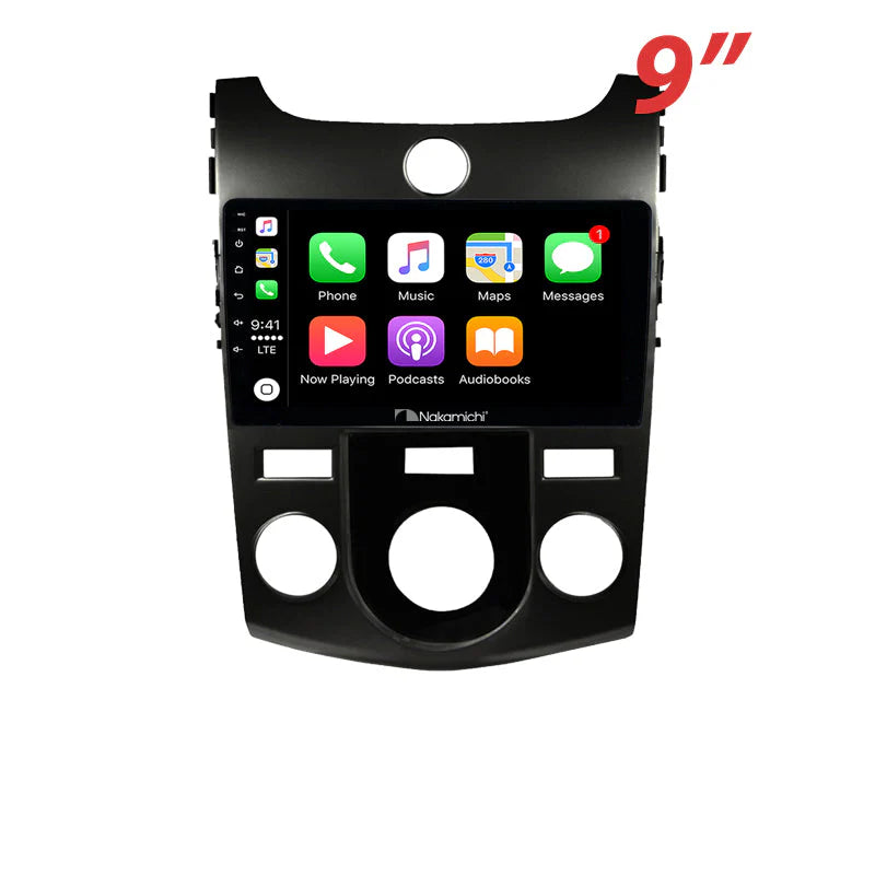 Nakamichi NA9KIACERATO20092013 Android Wireless Apple CarPlay Android Auto Sat Nav Solution Compatible with Kia Cerato 2009-2013