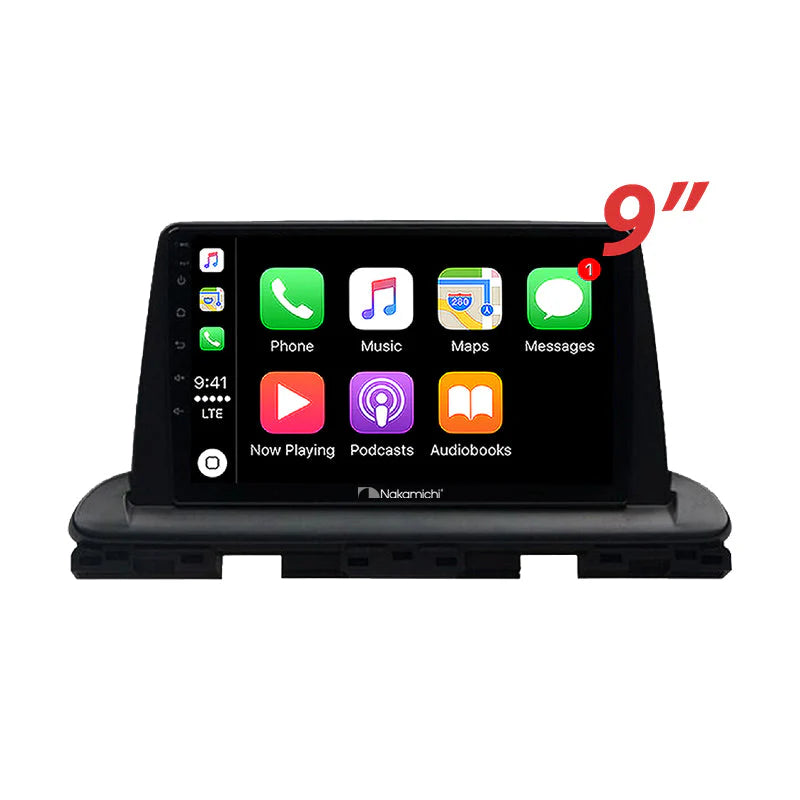Nakamichi NA9KIACERATO20192021 Android Wireless Apple CarPlay Android Auto Sat Nav Solution Compatible with Kia Cerato 2019-2021