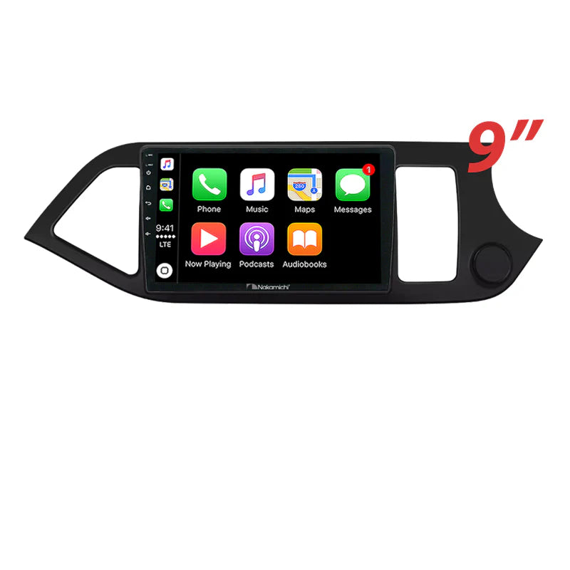Nakamichi Android NA9KIAPICANTO20112017 Wireless Apple CarPlay Android Auto Sat Nav Solution Compatible with Kia Picanto 2011-2017