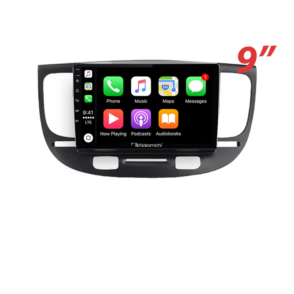 Nakamichi NA9KIARIO20052011 Android NA9 Wireless Apple CarPlay Android Auto Sat Nav Compatible with Kia Rio 2005-2011