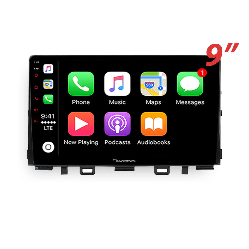 Nakamichi NA9KIARIO20172023 Android NA9 Wireless Apple CarPlay Android Auto Sat Nav Compatible with Kia Rio 2017-2023