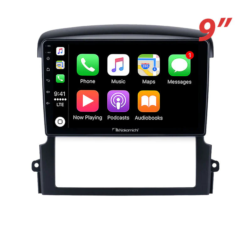 Nakamichi NA9KIASORENTO20072009 Android Wireless Apple CarPlay Android Auto Sat Nav Solution Compatible with Kia Sorento 2007-2009