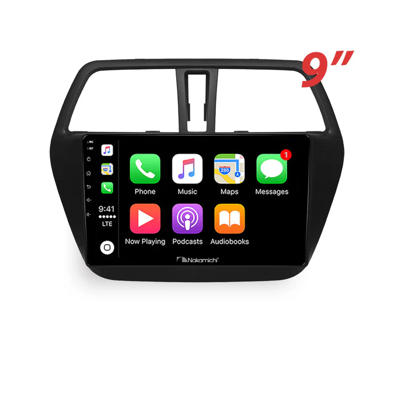 Nakamichi NA9SUZUKISCROSS20132016 Android NA9 Wireless Apple CarPlay Android Auto Sat Nav Compatible with Suzuki S-Cross 2013-2016