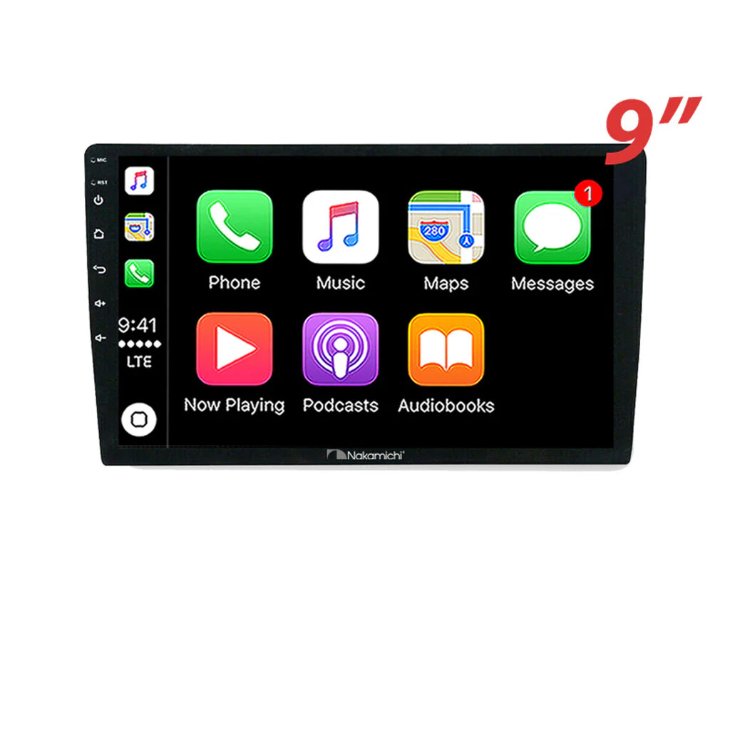 Nakamichi NA9TOYOTACOROLLA20072011S Android NA9 Wireless Apple CarPlay Android Auto Sat Nav Compatible with Toyota Corolla 2007-2011 Small