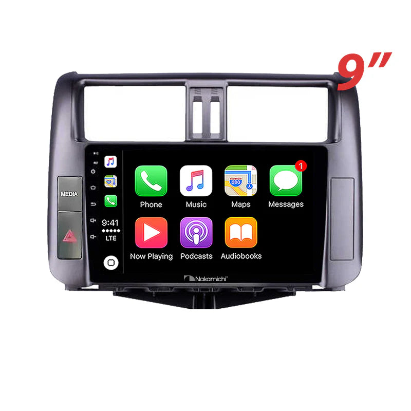 Nakamichi NA9TOYOTAPRADO20092013KAKADU Android NA9 Wireless Apple CarPlay Android Auto Sat Nav Compatible with Toyota Prado 2009-2013 w Factory Navigation Kakadu