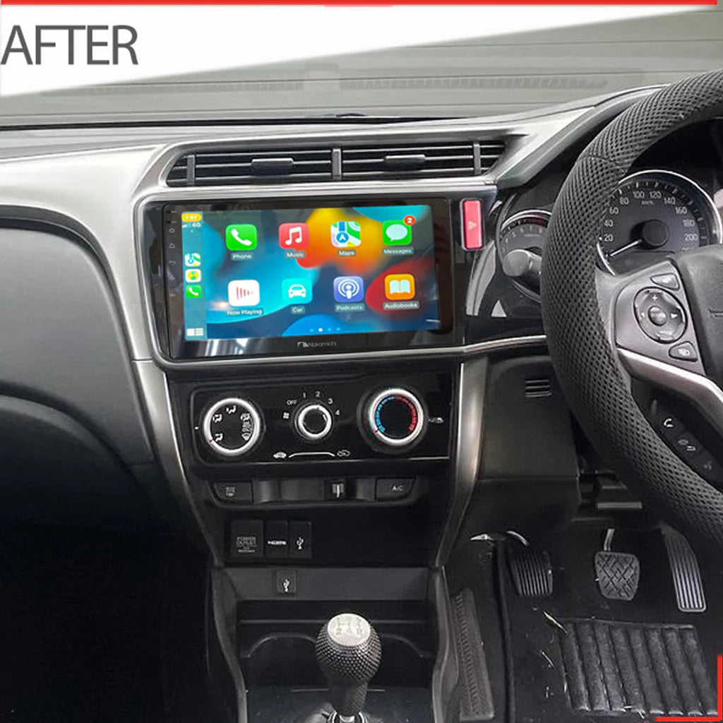 Nakamichi NAXHONDACITY2014ON Android NAX Wireless Apple CarPlay Android Auto Sat Nav Compatible with Honda City 2014+