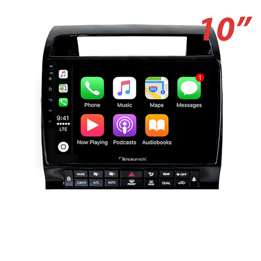 Nakamichi NAXTOYOTALANDCRUISER20072015SAHARA Android NAX Wireless Apple CarPlay Android Auto Sat Nav Compatible with Toyota Landcruiser 2007-2015 Sahara