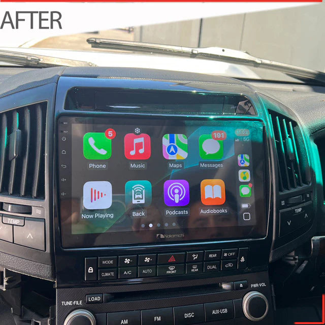 Nakamichi NAXTOYOTALANDCRUISER20072015SAHARA Android NAX Wireless Apple CarPlay Android Auto Sat Nav Compatible with Toyota Landcruiser 2007-2015 Sahara