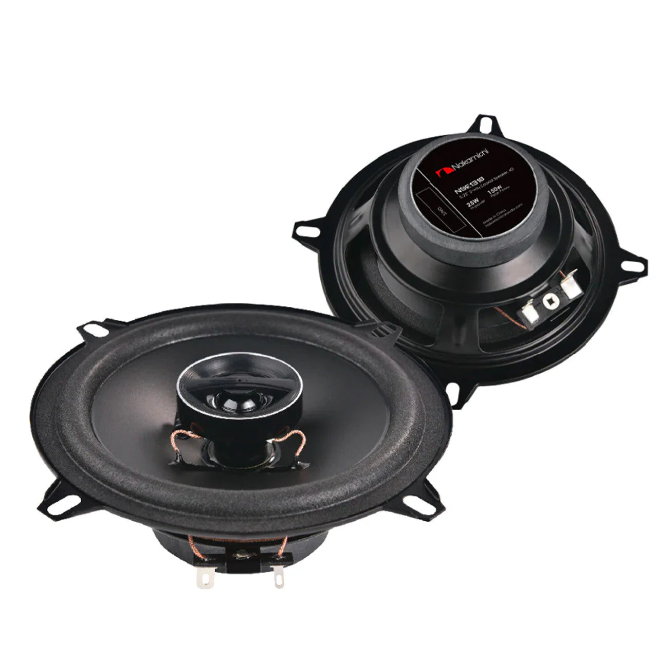 Nakamichi NSE1318 5.25" 2-Way Coaxial Speakers - Ultra-Shallow Mount