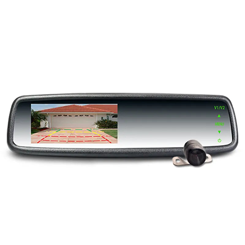 Option Audio OA43RMCPK 4.3” Fixed Bracket Reverse Mirror Solution With CCD Camera