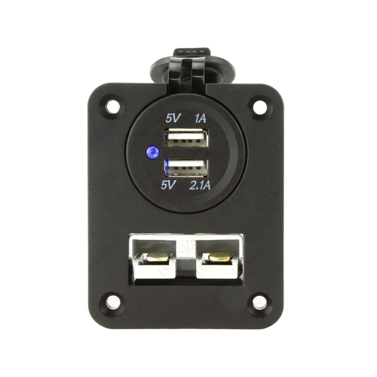 DNA PA502 Panel Mount 50 Amp Anderson Plug & Dual USB Sockets