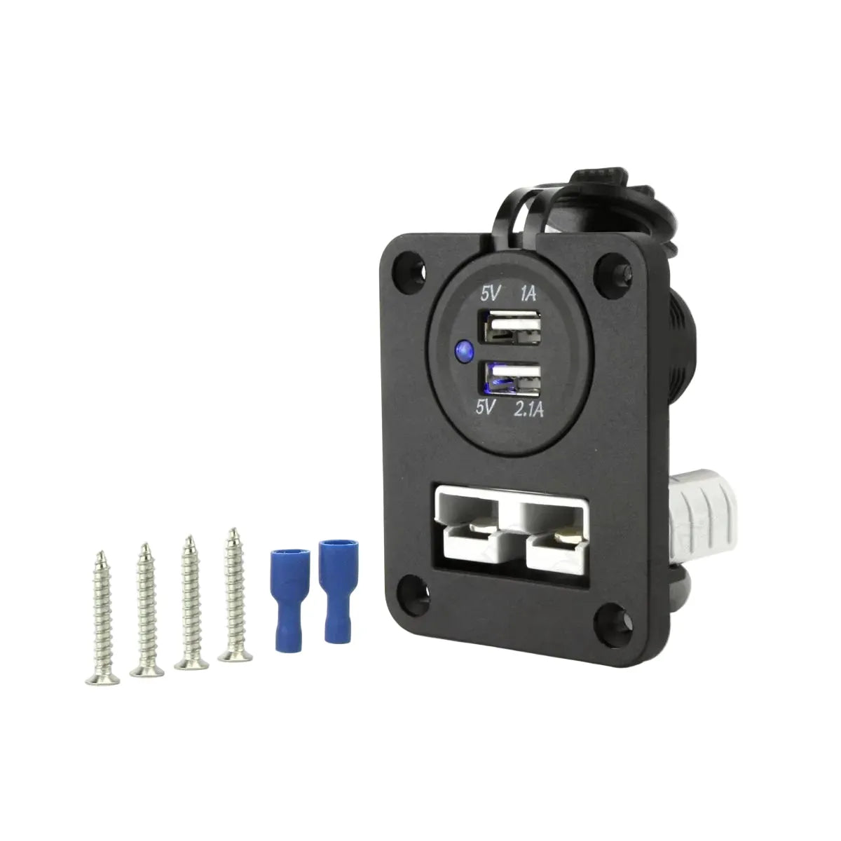 DNA PA502 Panel Mount 50 Amp Anderson Plug & Dual USB Sockets