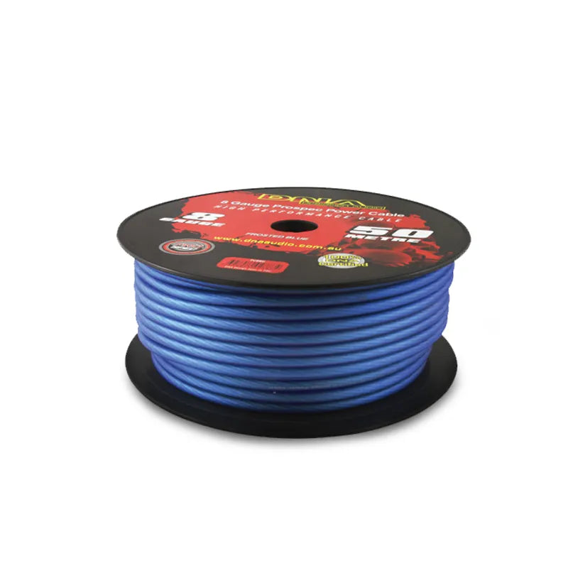 DNA PC8BU 8 Gauge Power Cable Frosted Blue - 50 Metres