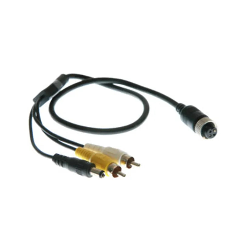 Gator PLC24 PROLINK II socket to dual RCA video and DC plug lead