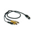 Gator PLC24 PROLINK II socket to dual RCA video and DC plug lead