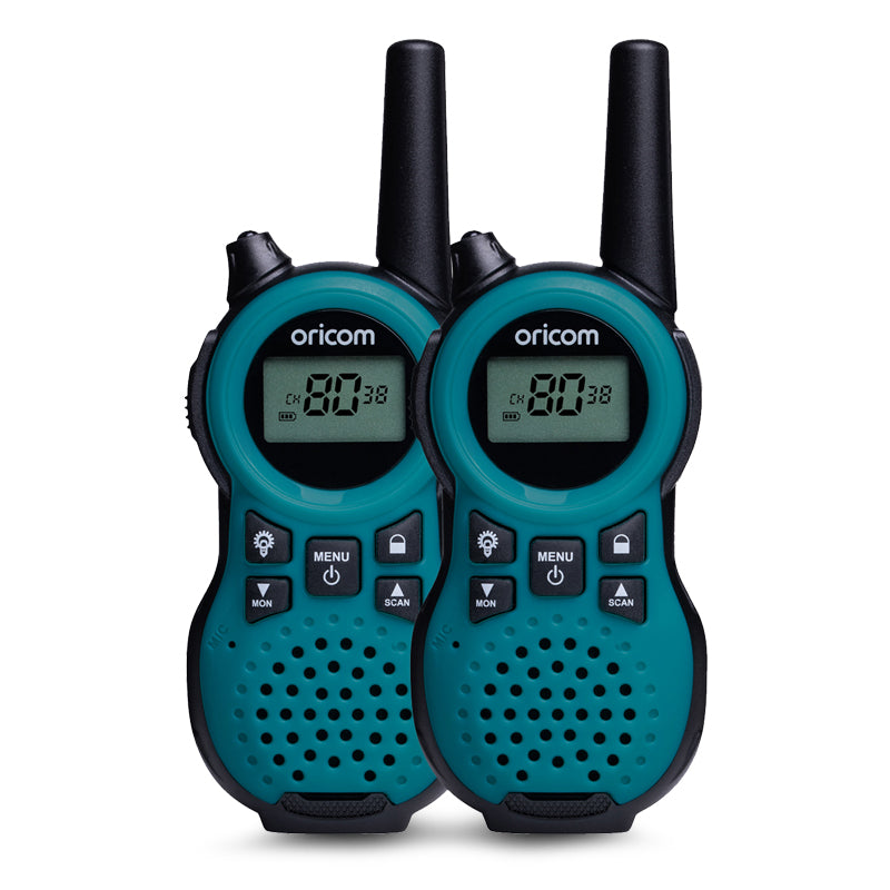 Oricom PMR795BL Handheld UHF CB Radio Twin Pack