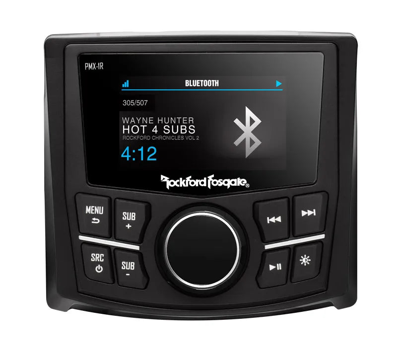 Rockford Fosgate PMX-1R Punch Marine Full Function Wired Remote 2.7" Display