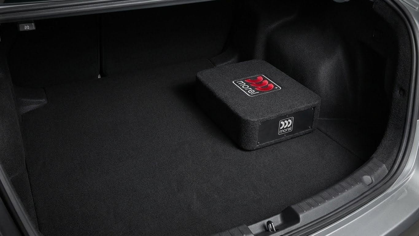 Morel Primo PSL 8AE 8 Inch Active Subwoofer Enclosure with 350W Integrated Amplifier