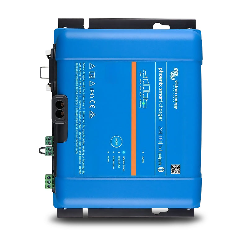 Victron Energy PSC241651095 Phoenix Smart IP43 Charger 24/16(1+1) 120-240V