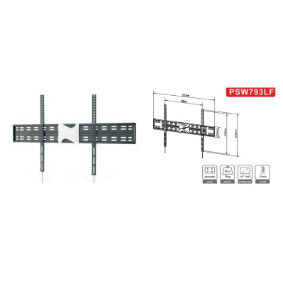 LOCTEK PSW793LF 75KG Extra Large Fixed TV Wall Mount - 47