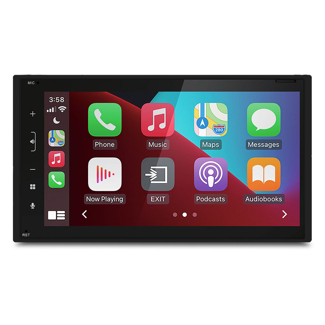 Mongoose Q675WCA 6.75" Wireless CarPlay Android Auto Touch Screen Head Unit