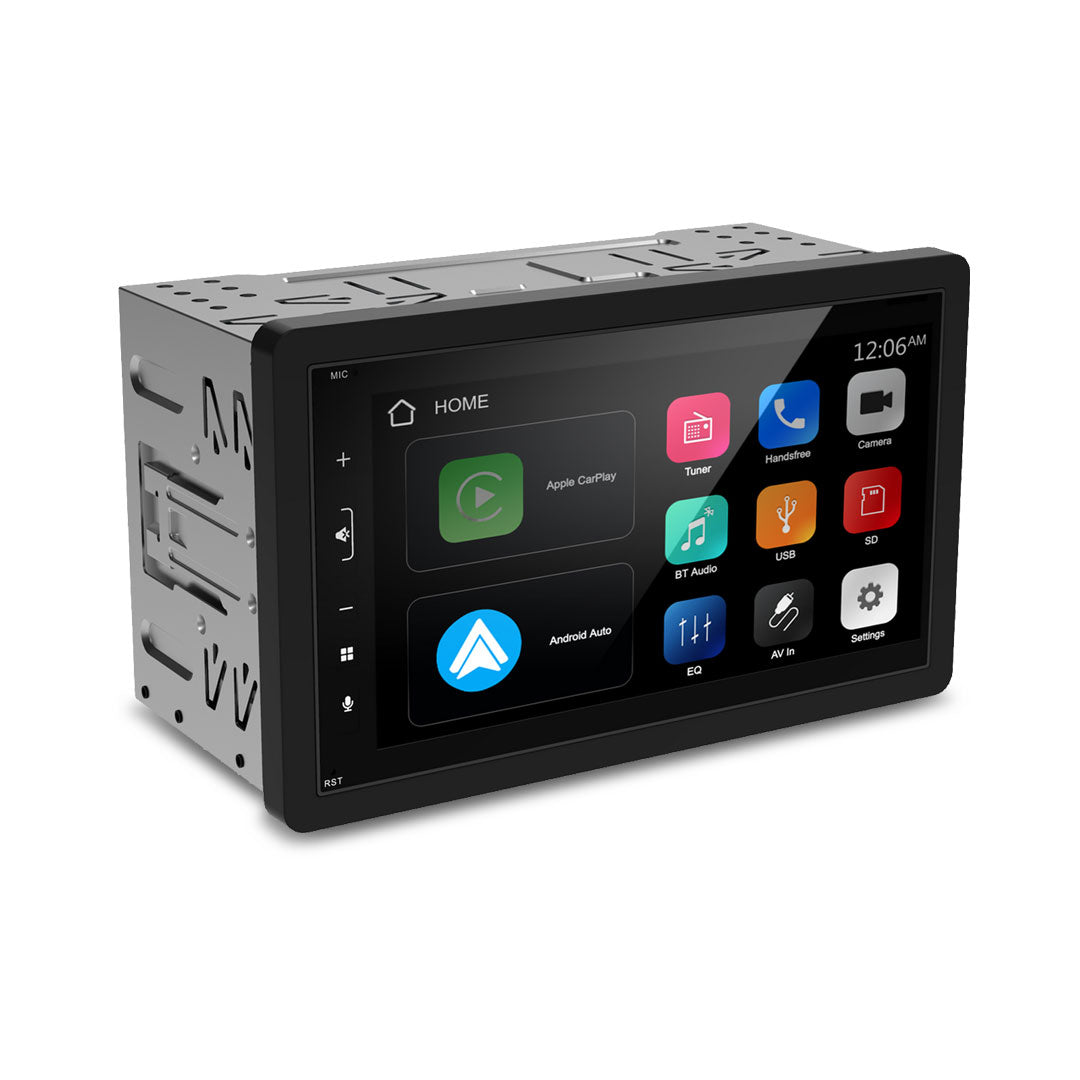 Mongoose Q675WCA 6.75" Wireless CarPlay Android Auto Touch Screen Head Unit