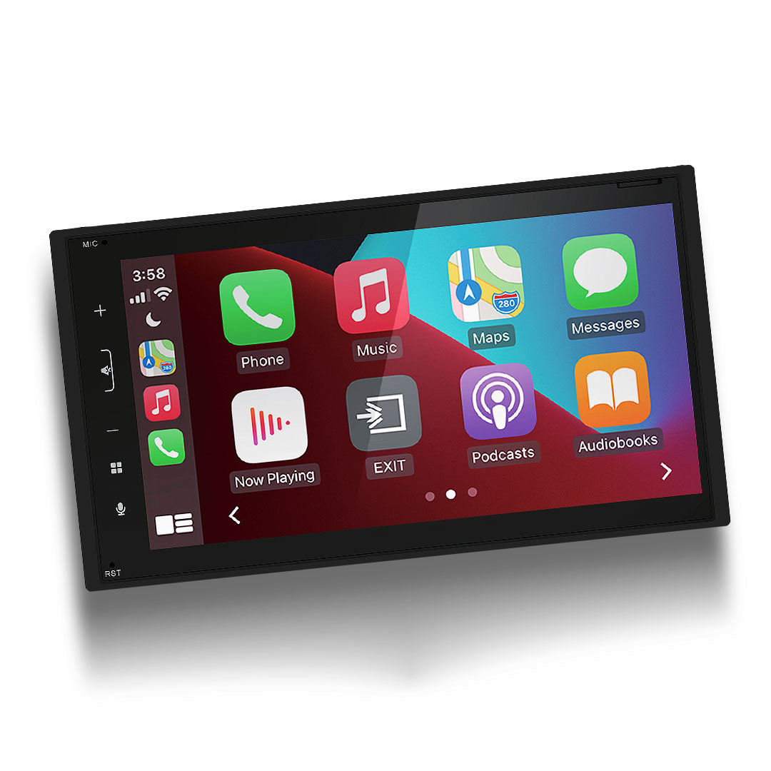 Mongoose Q675WCA 6.75" Wireless CarPlay Android Auto Touch Screen Head Unit
