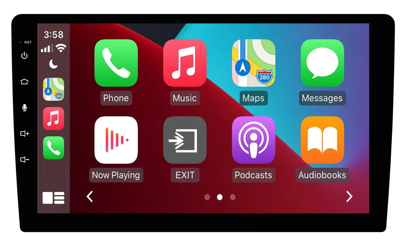 Mongoose Q9WCA 9" Wireless CarPlay and Android Auto