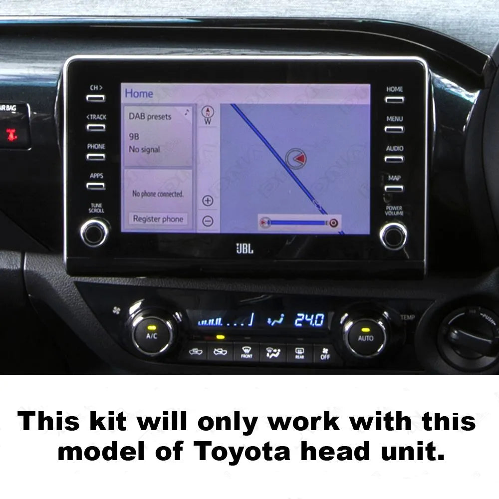 DNA RCH170 CMOS Reverse Camera With Butterfly Mount & Harness Kit Suit Toyota Hilux 2005 - ON