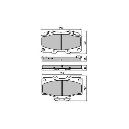 RDA Brakes RDC1149 Phantom Ceramic Pads
