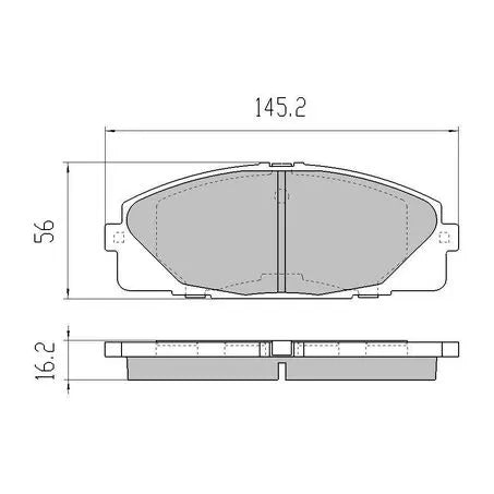 RDA Brakes RDC2047 Phantom Ceramic Pads
