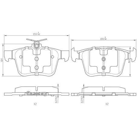 RDA Brakes RDC2245 Phantom Ceramic Pads