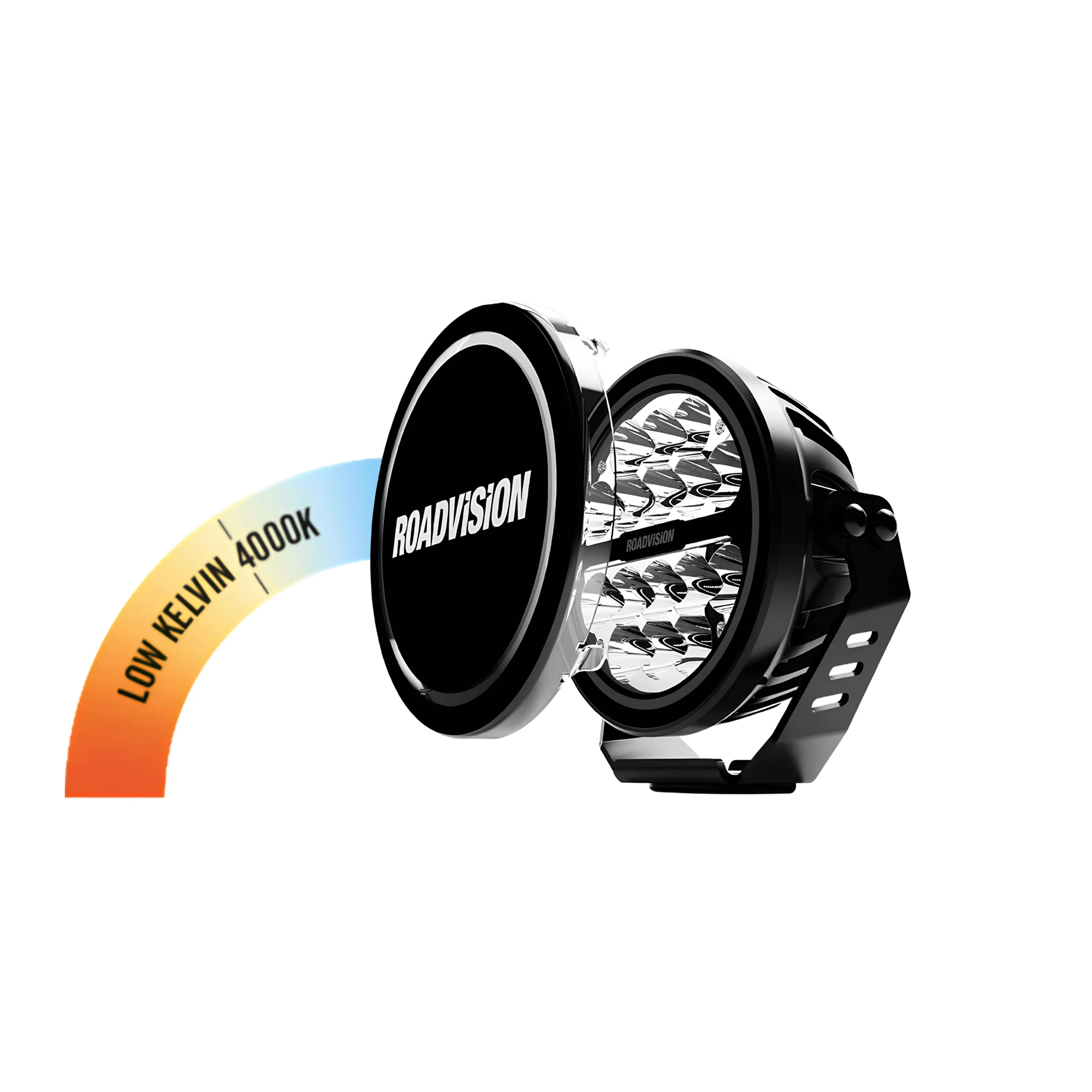 Roadvision RDL6701LKD Stealth PRO Low Kelvin 7" Driving Light 74W