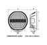 Roadvision RDL8800C Stealth S8 8" LED Driving Light 132W Combo