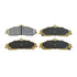 RDA Brakes RDX2073SM Extreme Heavy Duty Brake Pad Set