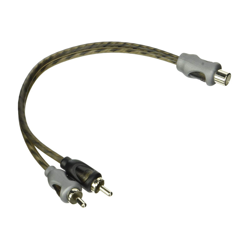 Rockford Fosgate RFIY-1F Twisted Pair Y-Adapter 1 Female To 2 Male