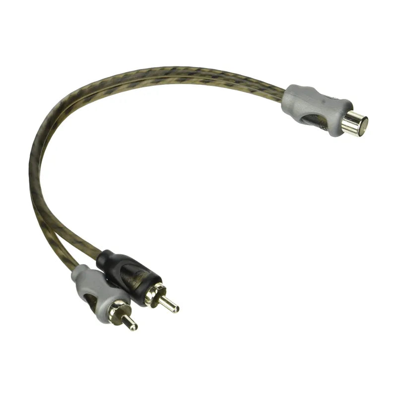 Rockford Fosgate RFIY-1F Twisted Pair Y-Adapter 1 Female To 2 Male