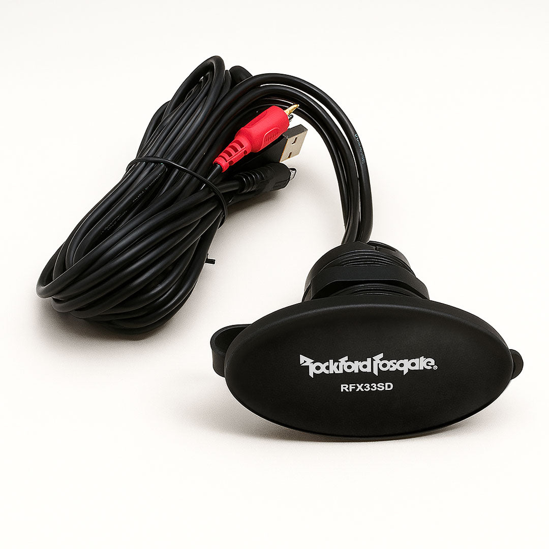 Rockford Fosgate RFX33SD Marine Media Input Panel with USB SD & iPod Inputs