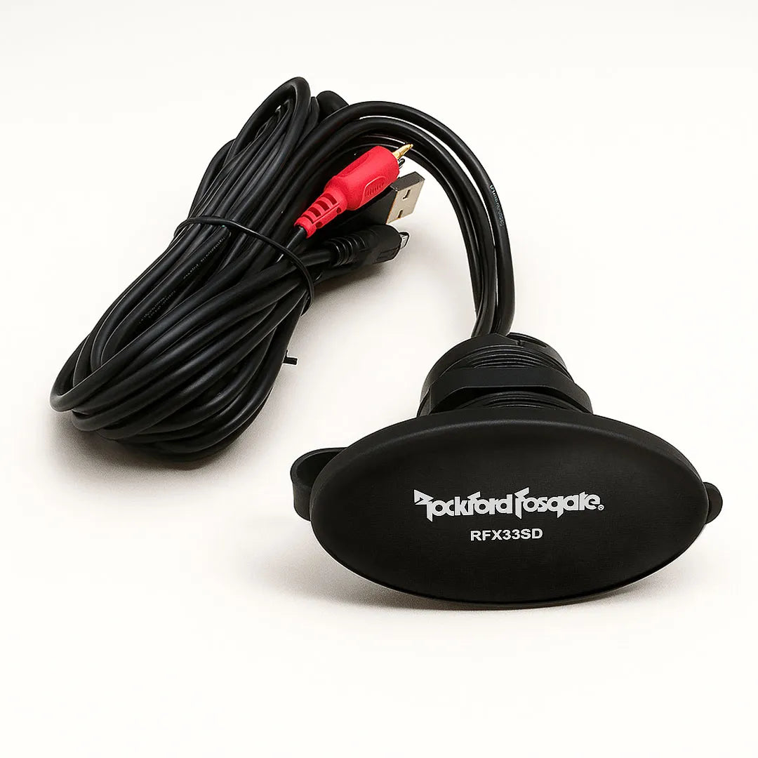 Rockford Fosgate RFX33SD Marine Media Input Panel with USB SD & iPod Inputs