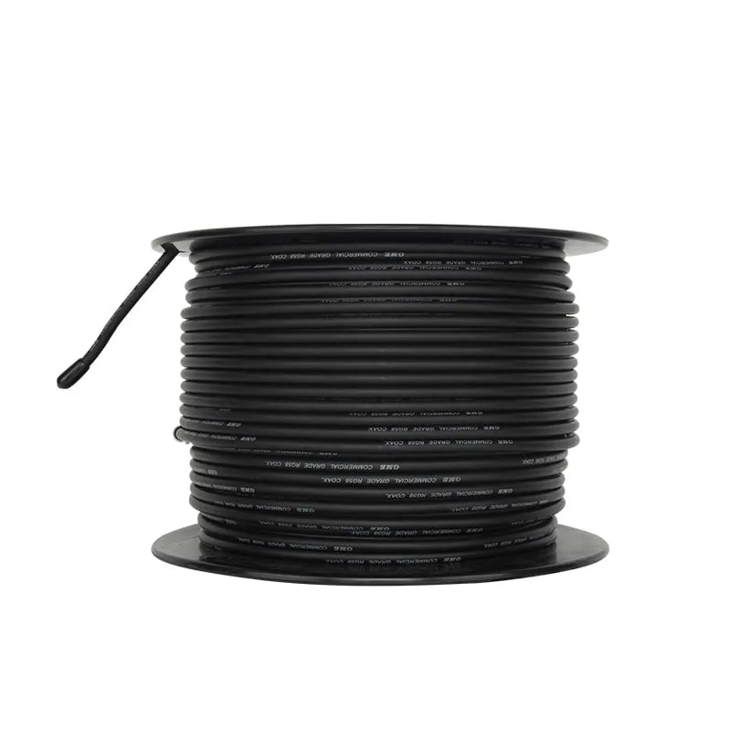 Axis RG58AU 50-Ohm Black Coaxial Cable 100M