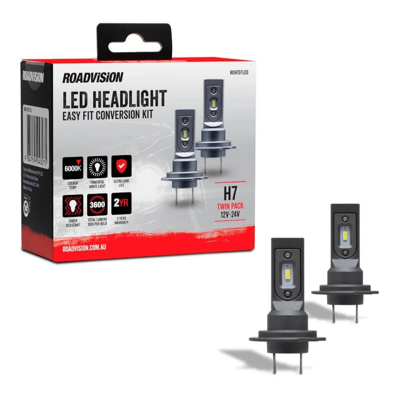 Roadvision RGH7EFLED LED H7 Headlight Globe Kit 6000K 12-24V