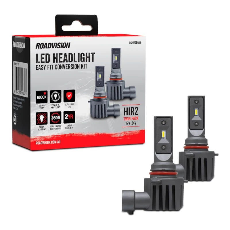 Roadvision RGHIR2EFLED LED HIR2 Headlight Globe Kit 6000K 12-24V
