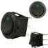 DNA RS16G 12 Volt Off/On Rocker Switch - Green LED
