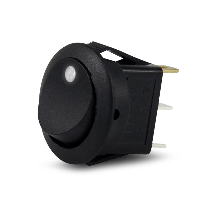 DNA RS16W 12 Volt Off/On Rocker Switch - White LED