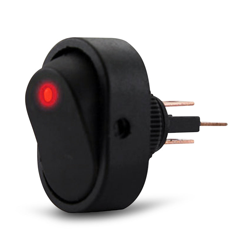 DNA RS30R 12 Volt Off/On Rocker Switch - Red LED
