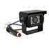 DNA RV100-AHD heavy-duty camera with metal body, sun visor, and IR LEDs.