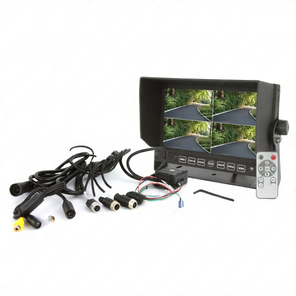 DNA RV74 7 Inch LCD 4 Channel Quad Rearview Screen