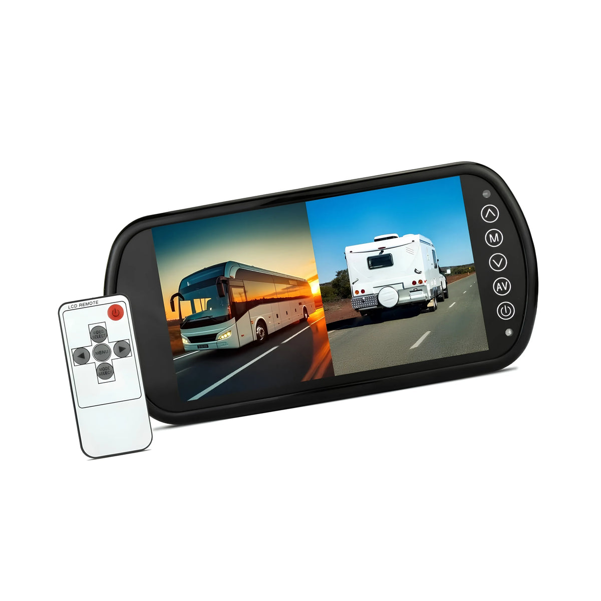 DNA RVM72 7-Inch AHD 2 Channel Rear View TFT-LCD Monitor